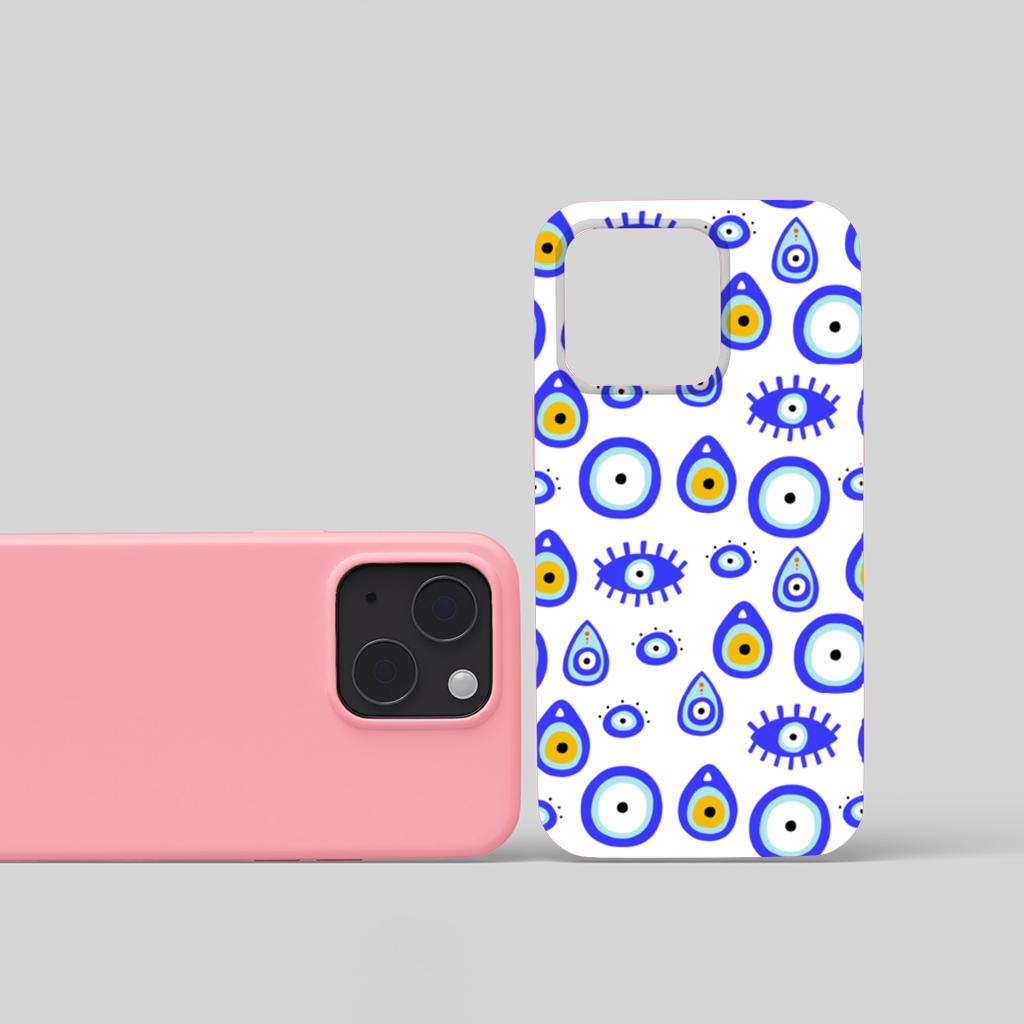 Evil Eye Pattern iPhone 15 Plus Case