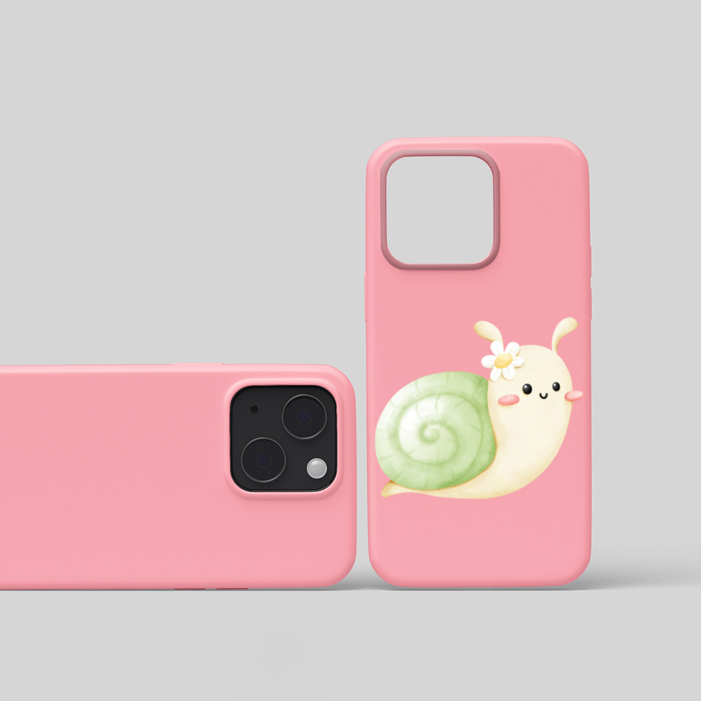 Cute Snail Illustration iPhone 15 Plus Case