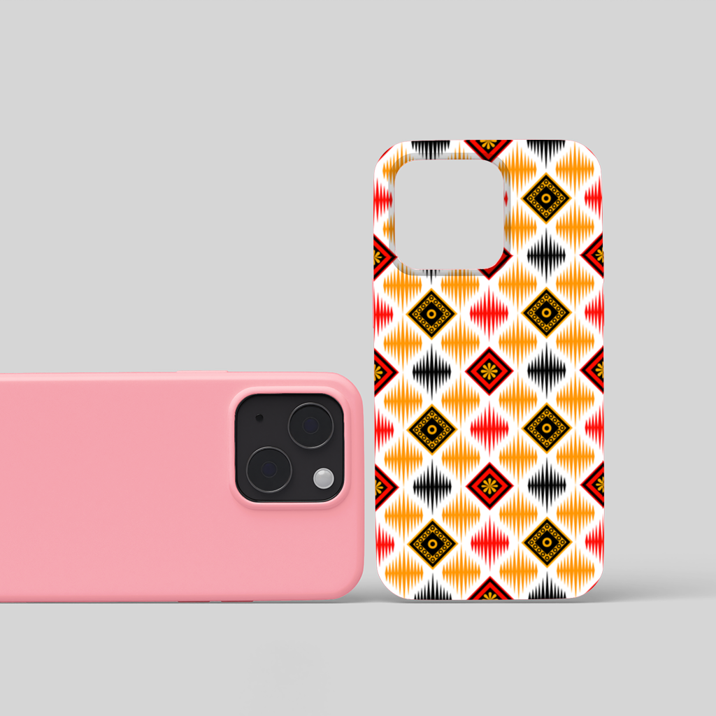 Vibrant Ethnic Geometric Motif iPhone 15 Plus Case