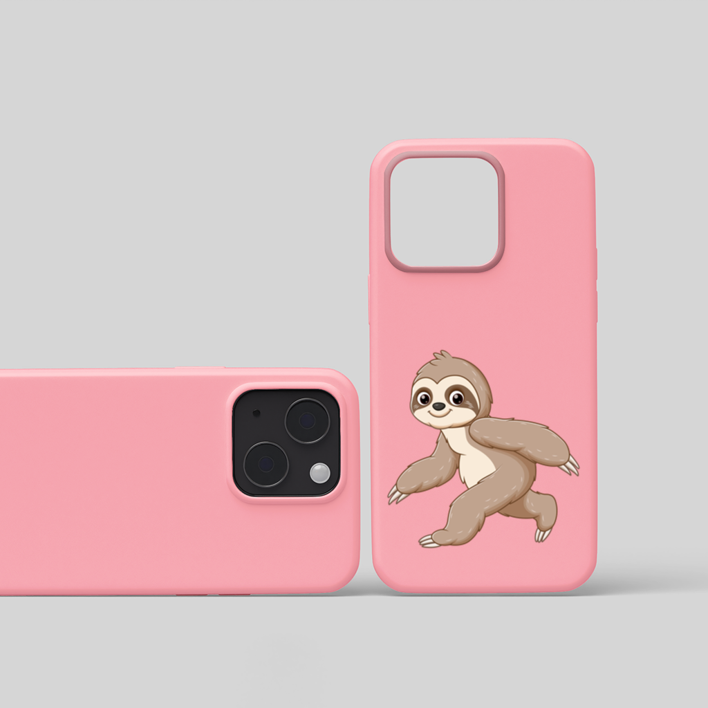 Cute Joyful Walking Sloth iPhone 15 Plus Case