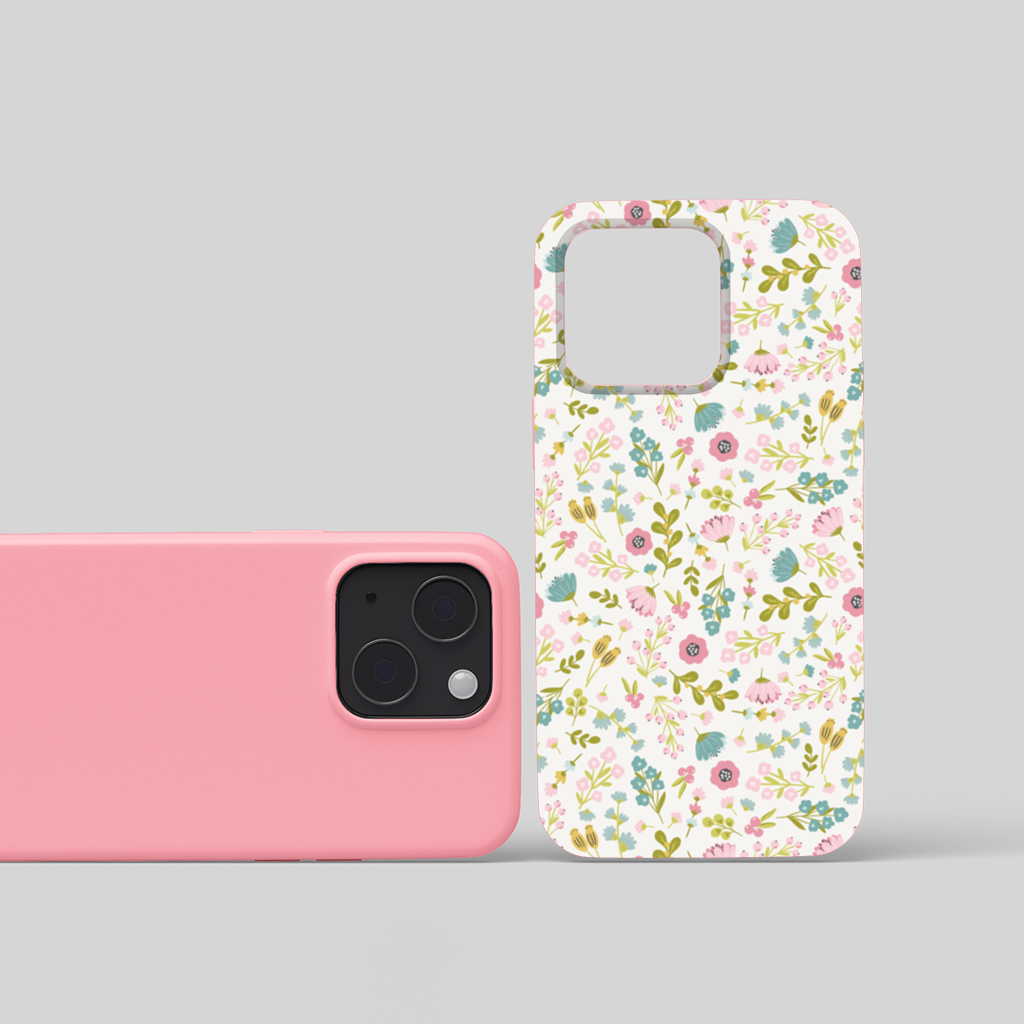 Pastel Bahar Çiçekleri iPhone 15 Plus Kılıfı