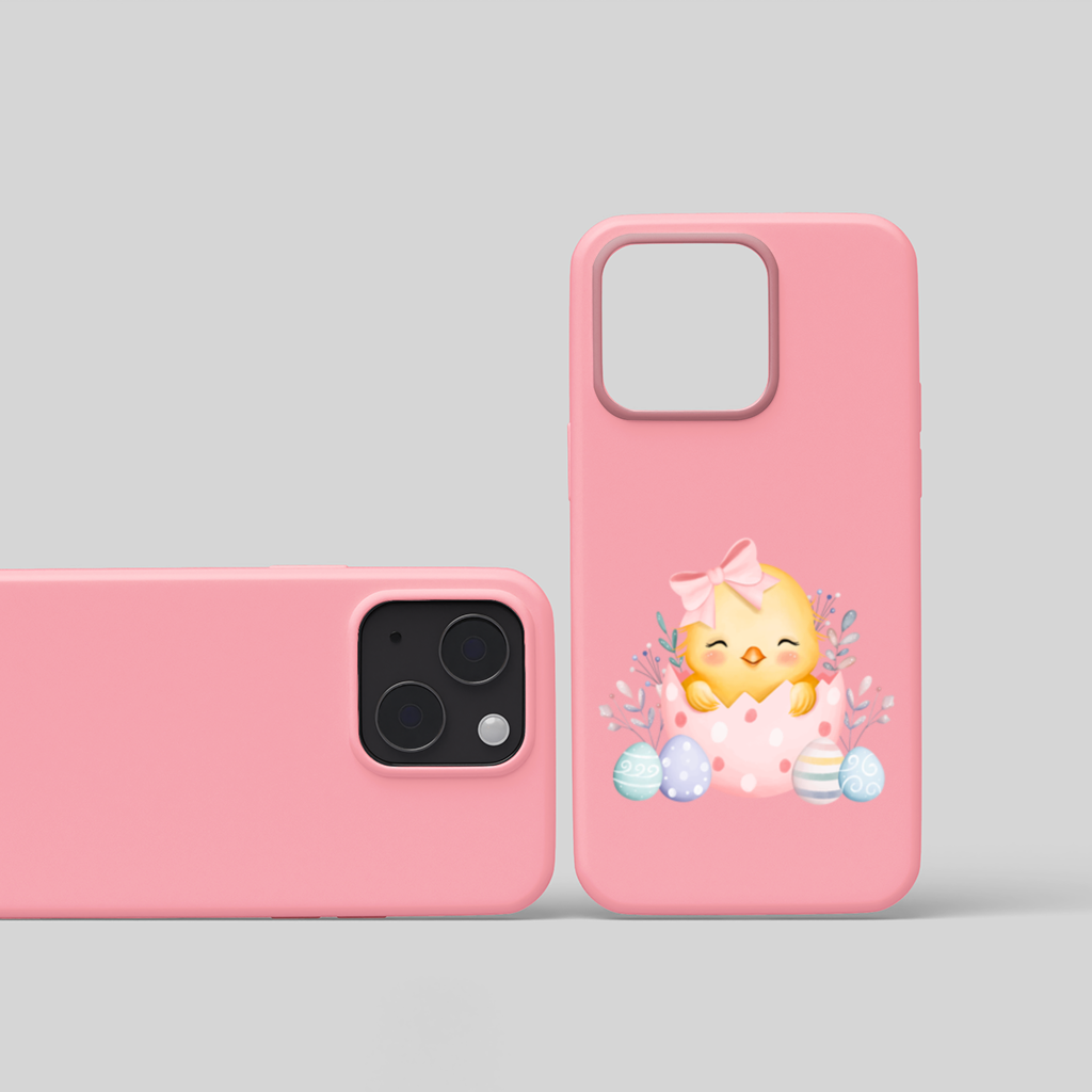 Easter Chick with Eggs iPhone 15 Plus Case