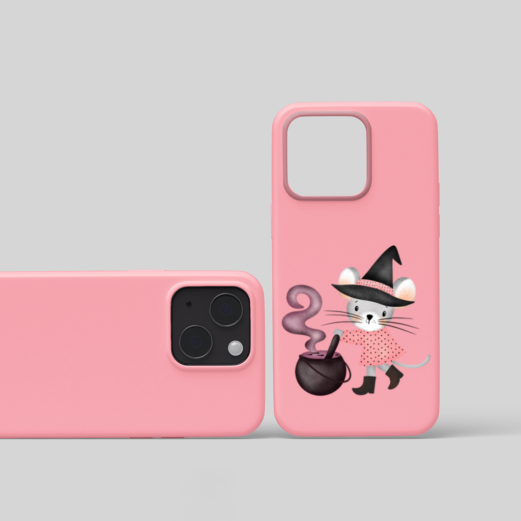 Witch Mouse with Cauldron iPhone 15 Plus Case