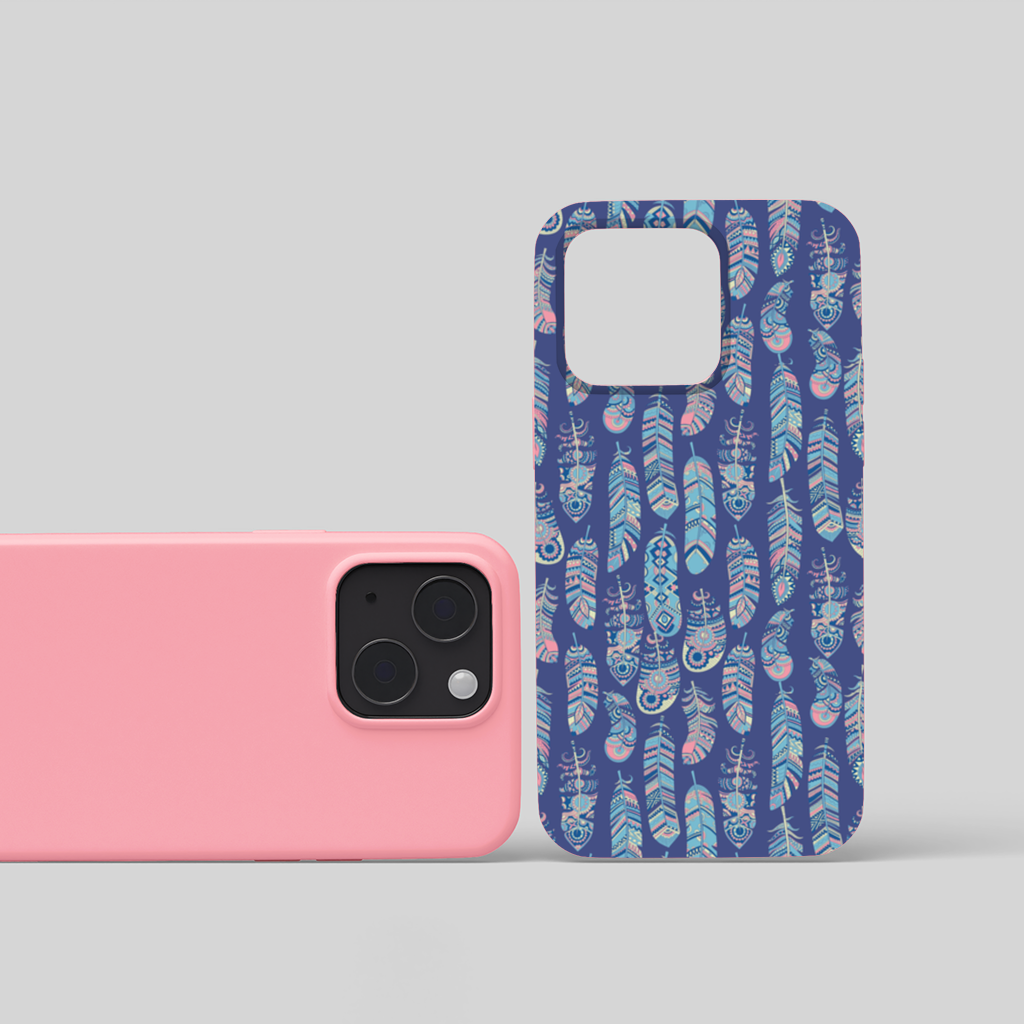 Boho Tribal Feather iPhone 15 Plus Case