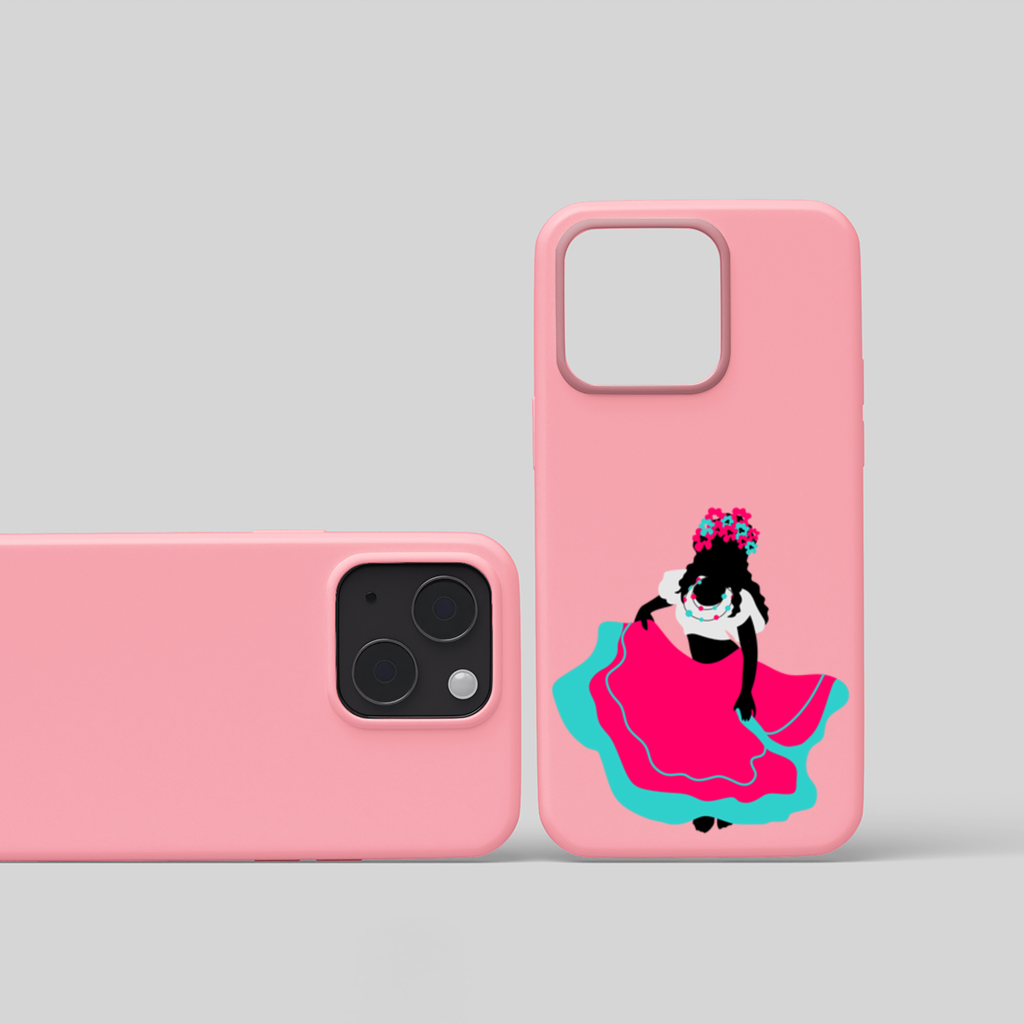 Mexican Folklorico Dancer Silhouette iPhone 15 Plus Case