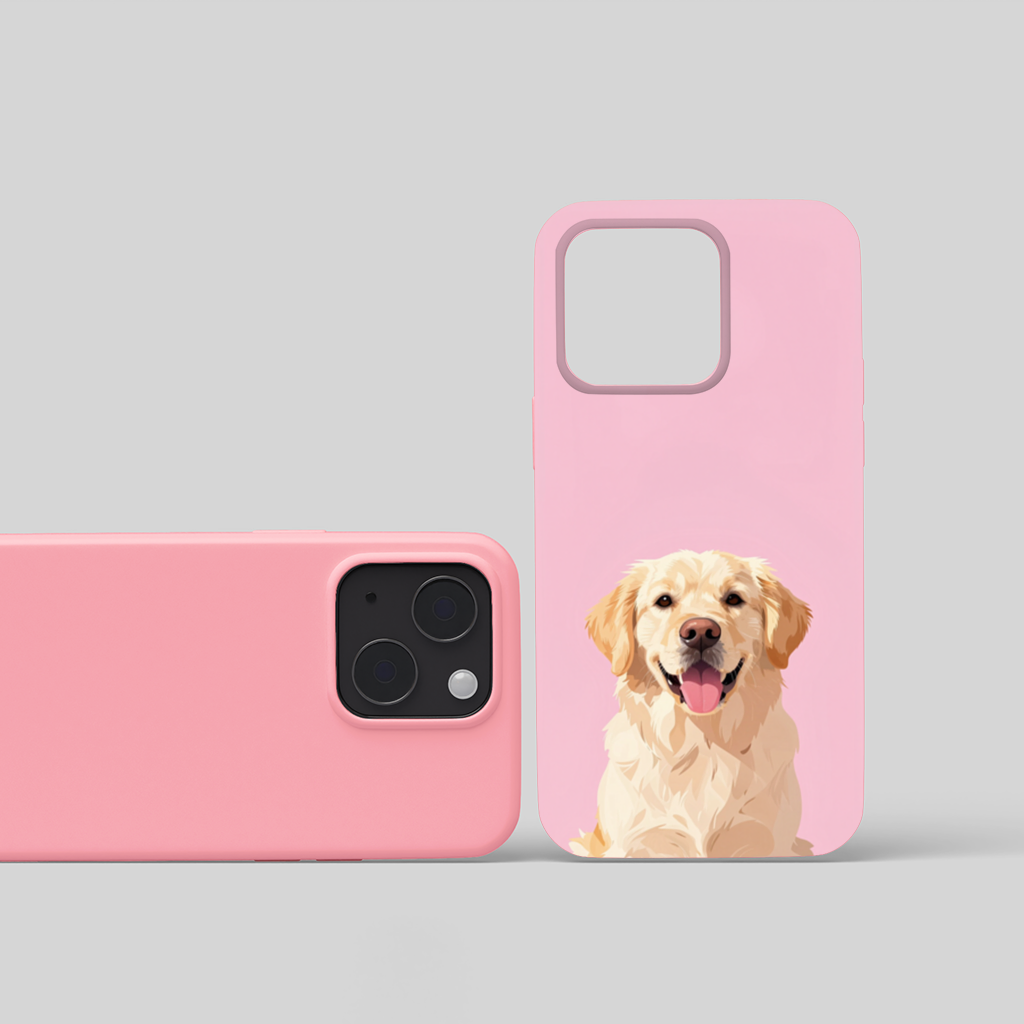Smiling Golden Retriever Dog iPhone 15 Plus Case