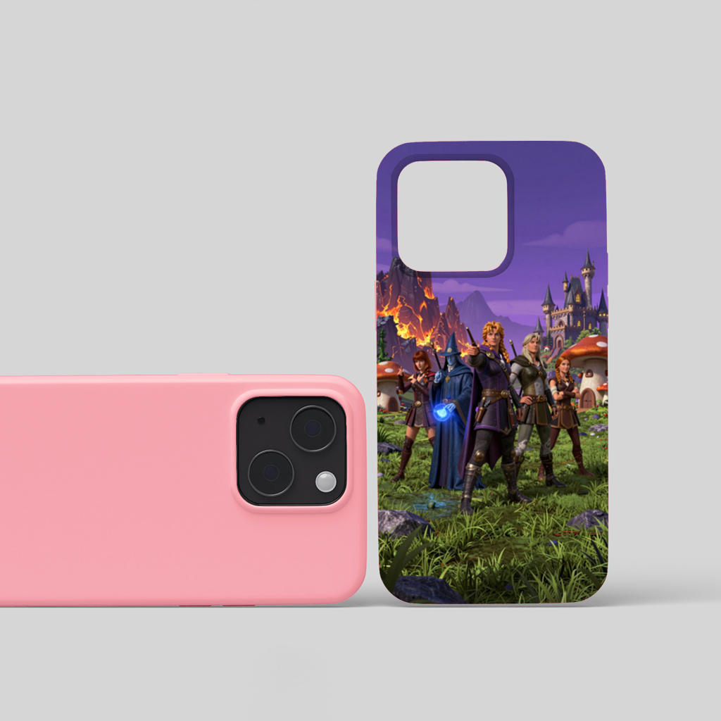 Epic Fantasy Adventure Party and Magic Castle iPhone 15 Plus Case
