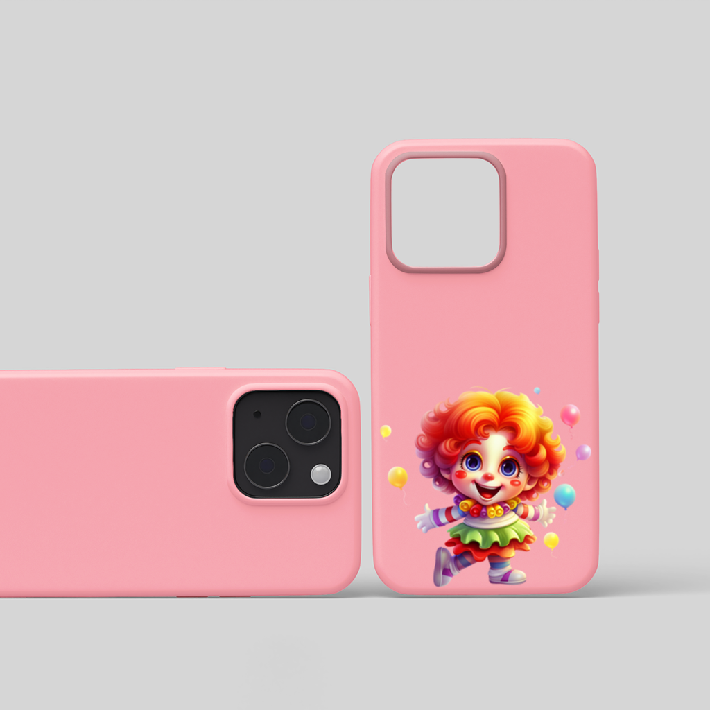 Cute Rainbow Hair Happy Clown iPhone 15 Plus Case