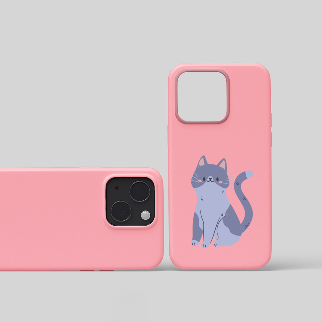 Gri kedi iPhone 15 Plus Case