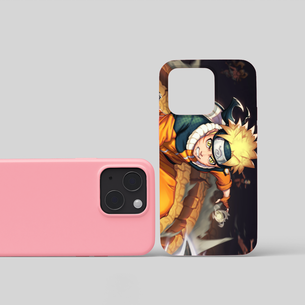 Golden Energy Fighter in Orange Jumpsuit iPhone 15 Plus Case
