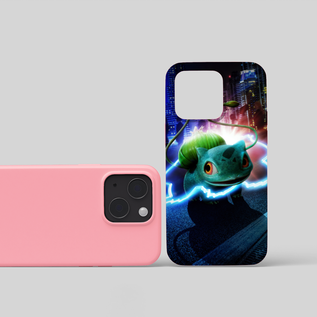 Glowing Neon Creature in Night City iPhone 15 Plus Case