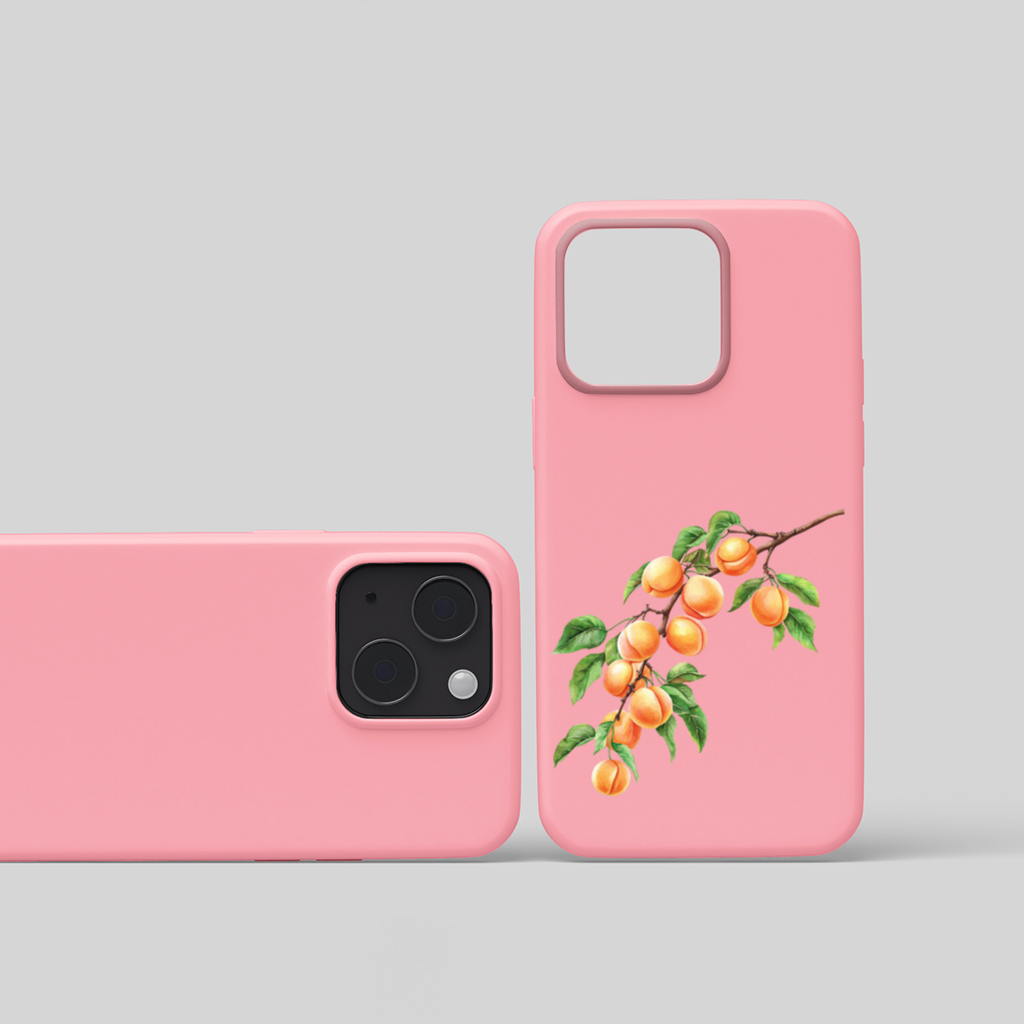Ripe Orange Apricot Fruit Branch iPhone 15 Plus Case