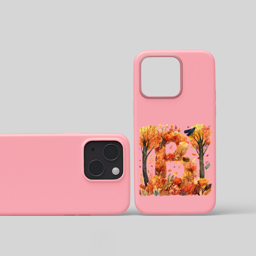 Fall Foliage Letter B iPhone 15 Plus Case