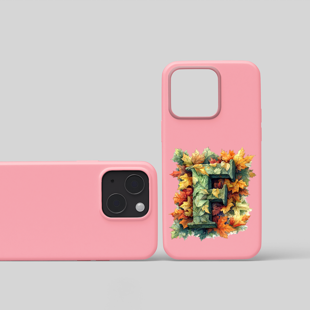 Autumn Leaf Monogram F iPhone 15 Plus Case