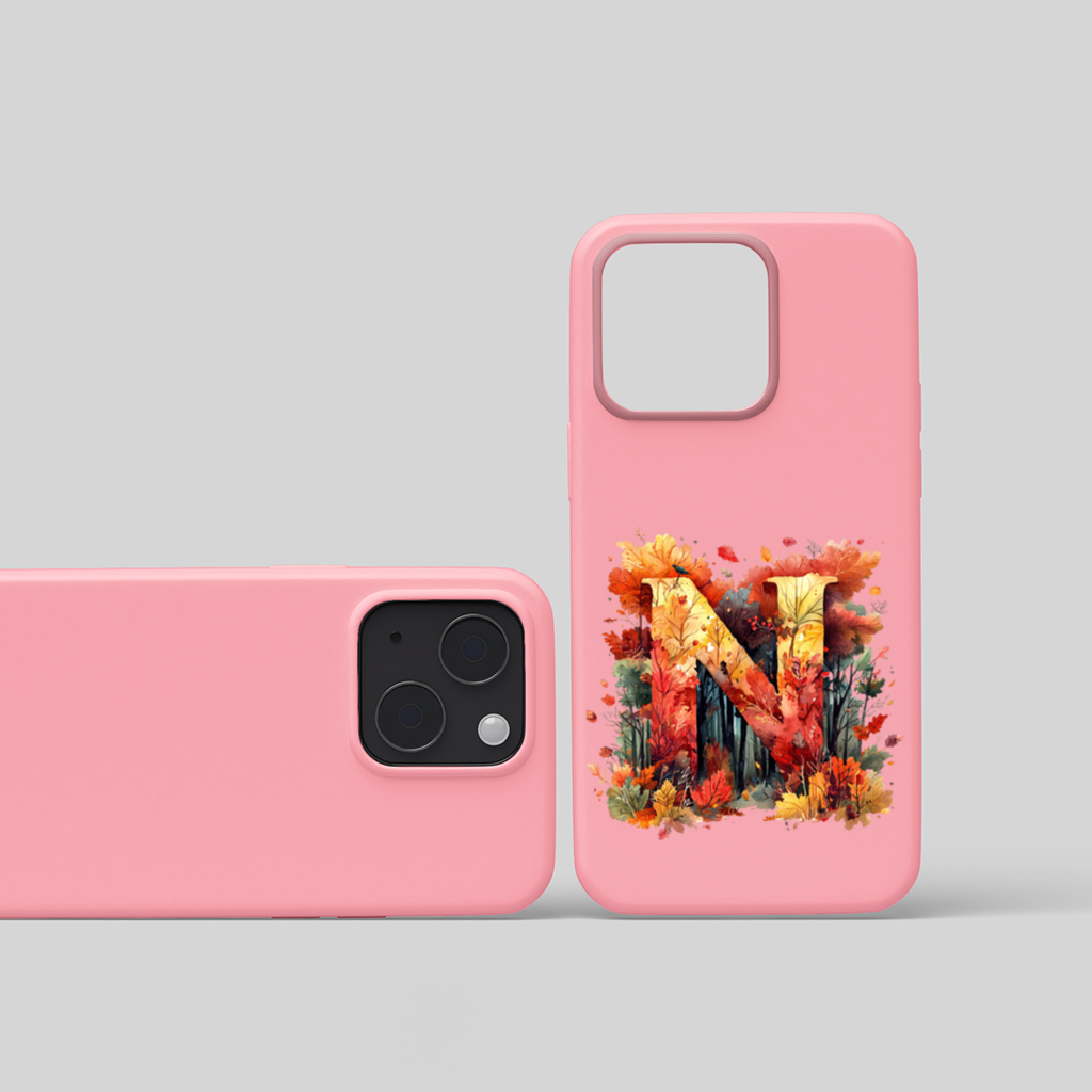 Autumn Leaf Monogram N iPhone 15 Plus Case