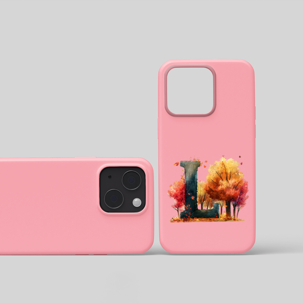 Autumn Forest Letter L iPhone 15 Plus Case