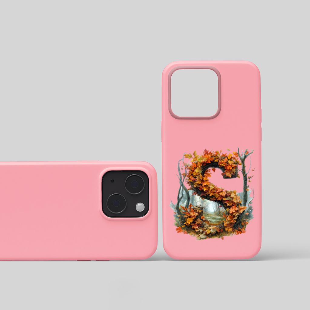 Autumn Maple Leaf Letter S iPhone 15 Plus Case