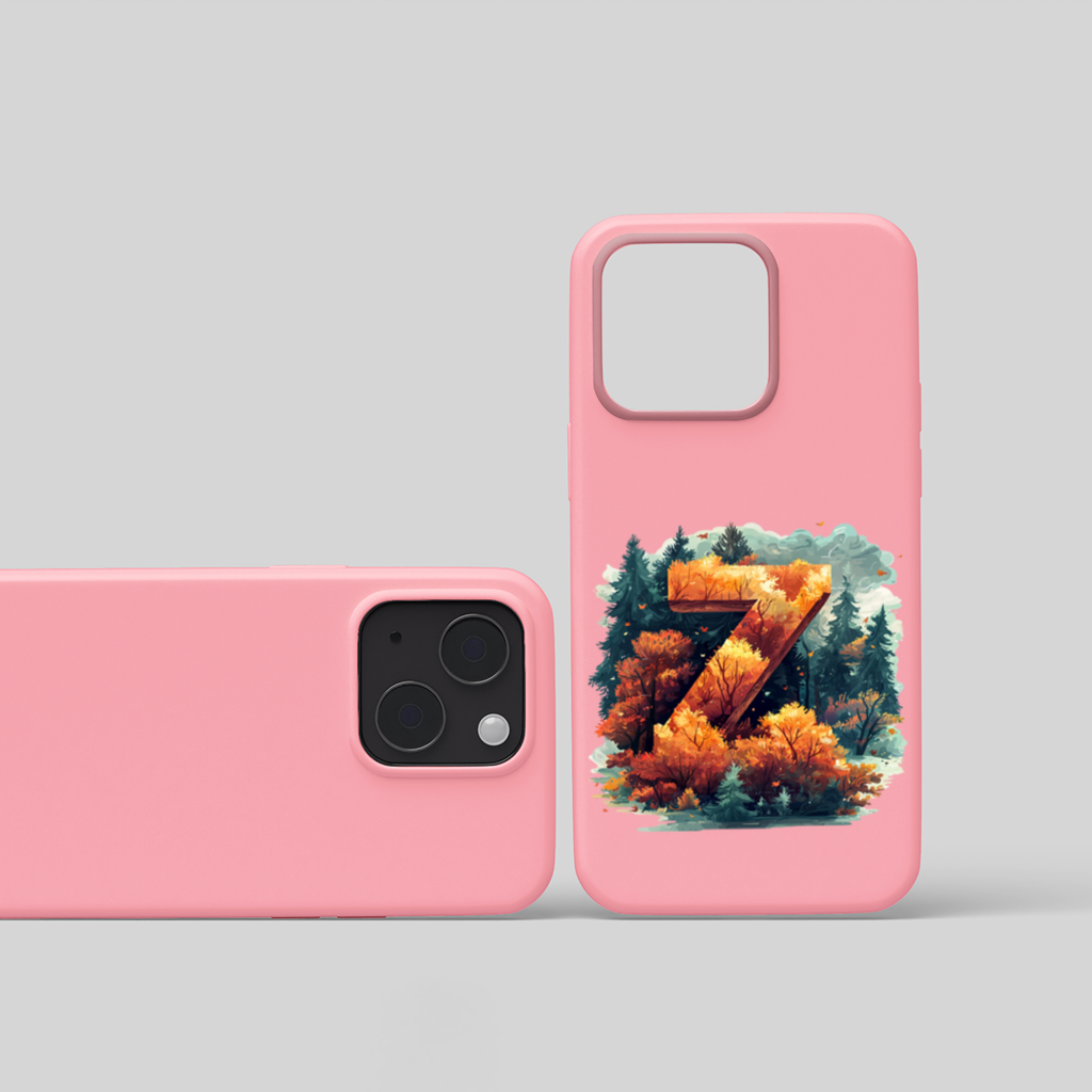 Autumn Leaf Forest Letter Z iPhone 15 Plus Case