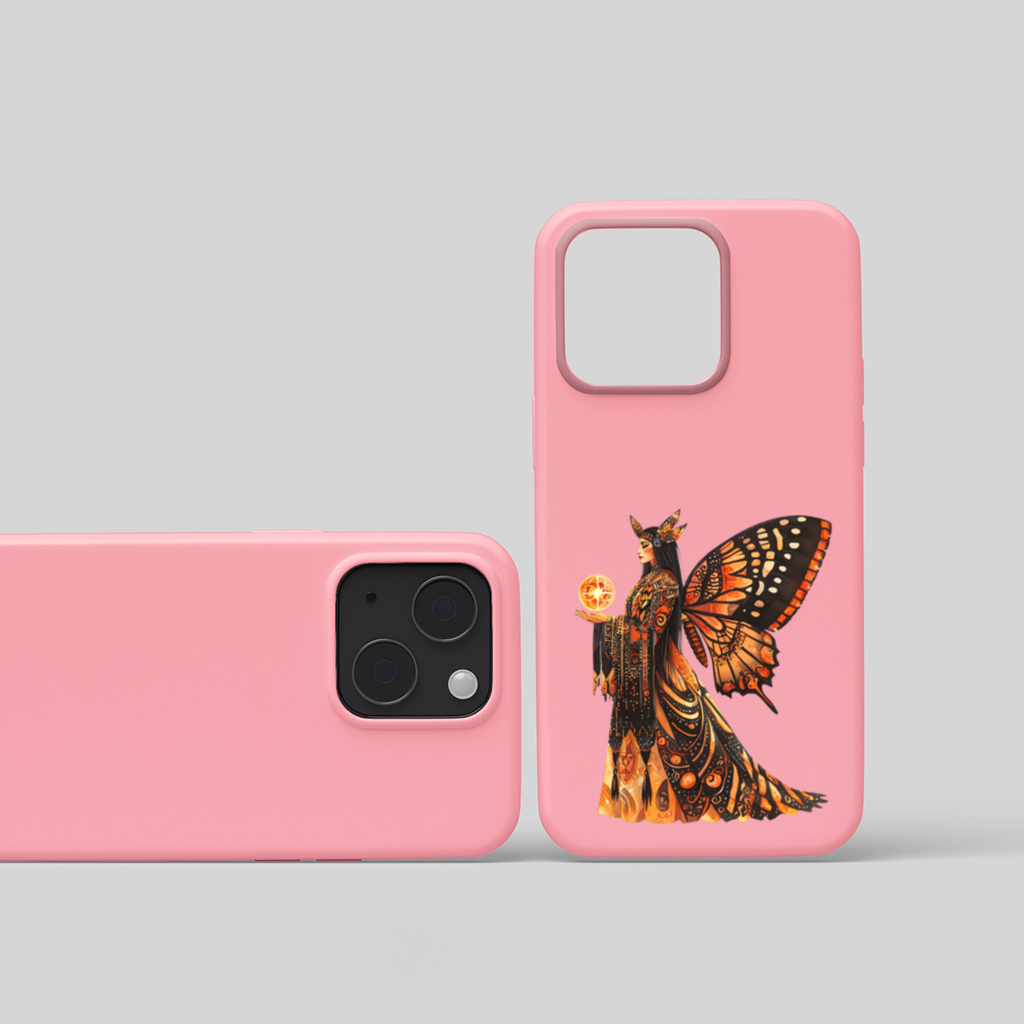 Monarch Butterfly Winged Goddess iPhone 15 Plus Case