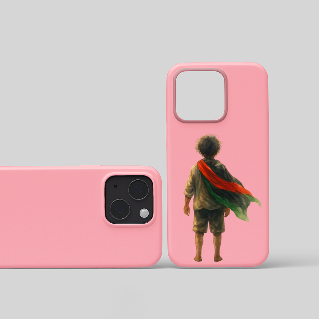 Palestinian Boy Back to the World iPhone 15 Plus Case