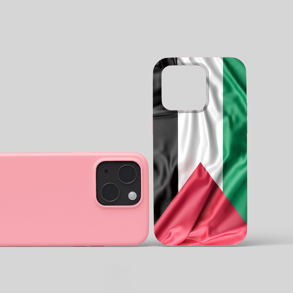 Waving Palestine Flag iPhone 15 Plus Case