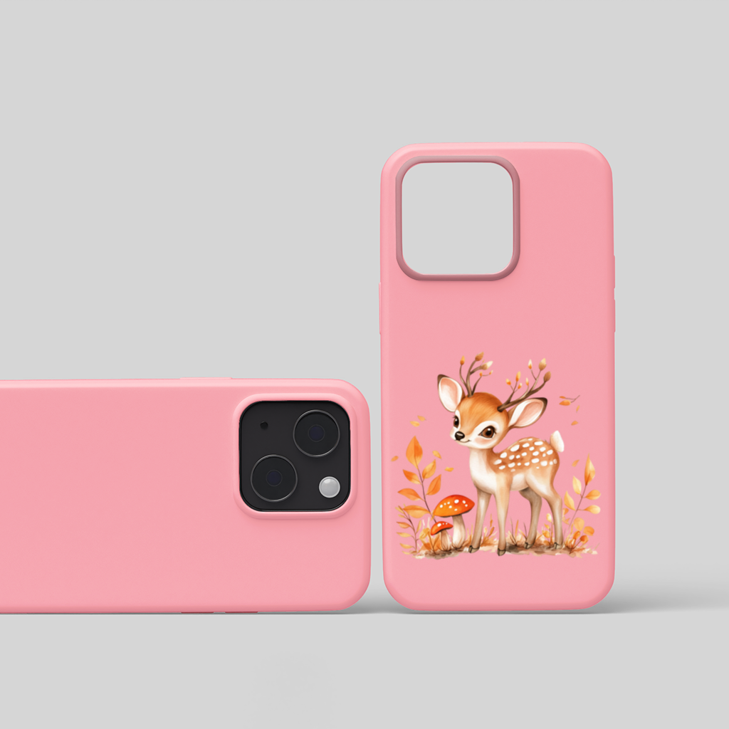 Whimsical Autumn Woodland Fawn iPhone 15 Plus Case