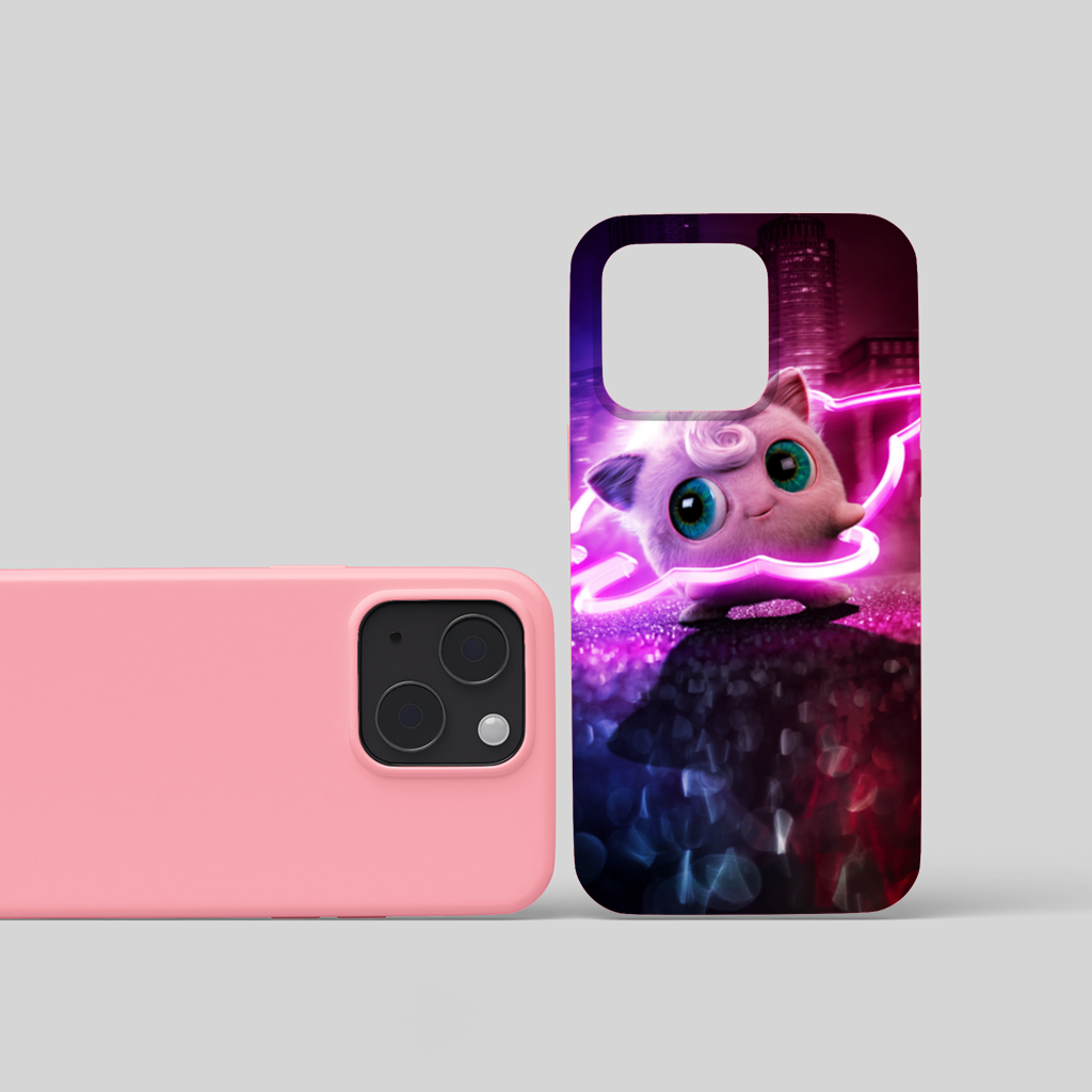 Cyberpunk Pink Fluffy Creature iPhone 15 Plus Case