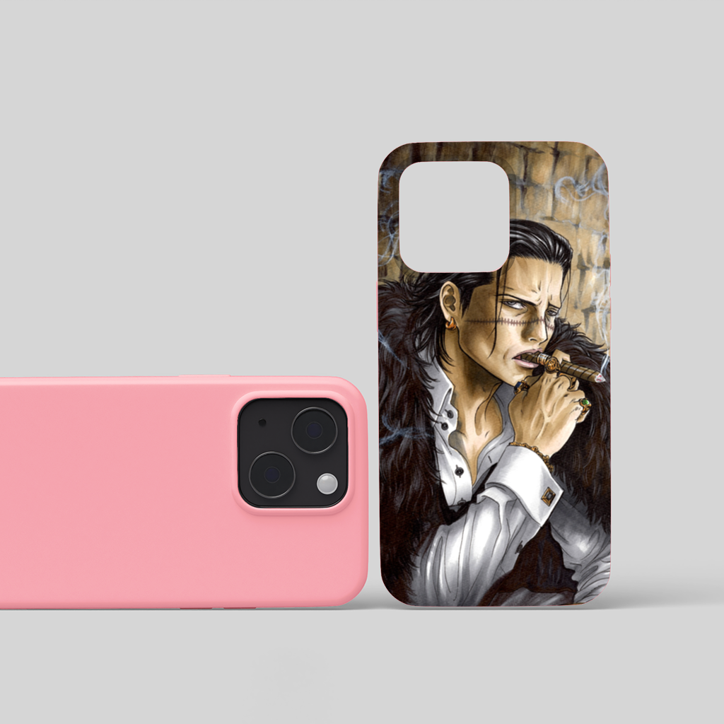 Mysterious Mafia Boss with Gold Hook iPhone 15 Plus Case