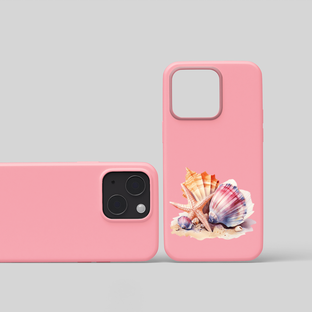 Watercolor Coastal Seashells iPhone 15 Plus Case