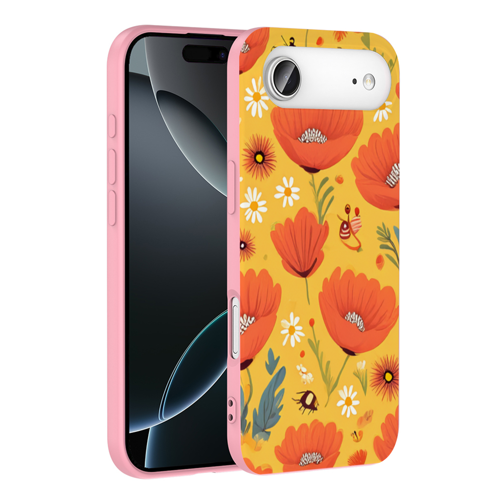 Floral Insect Pattern Colorful Design İphone 17 Air Case