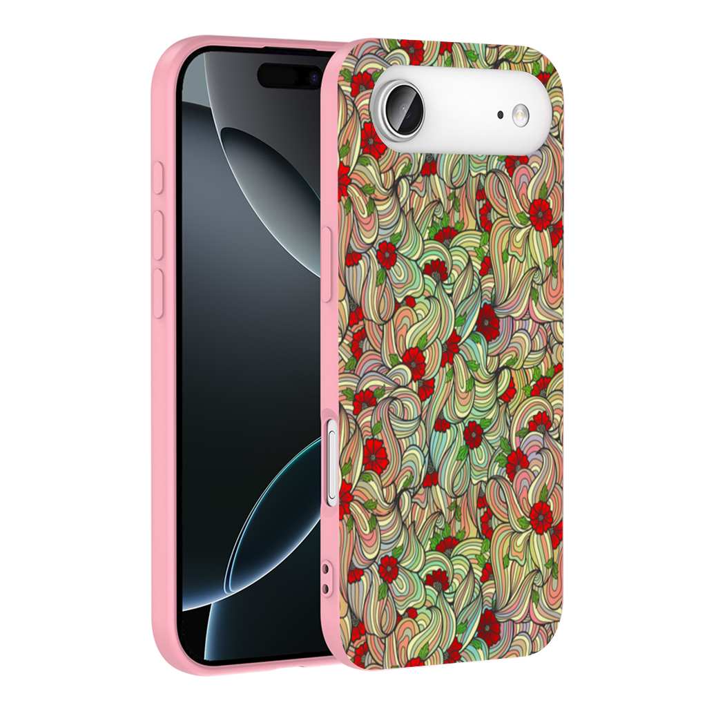 Floral Retro Wavy Pattern İphone 17 Air Case