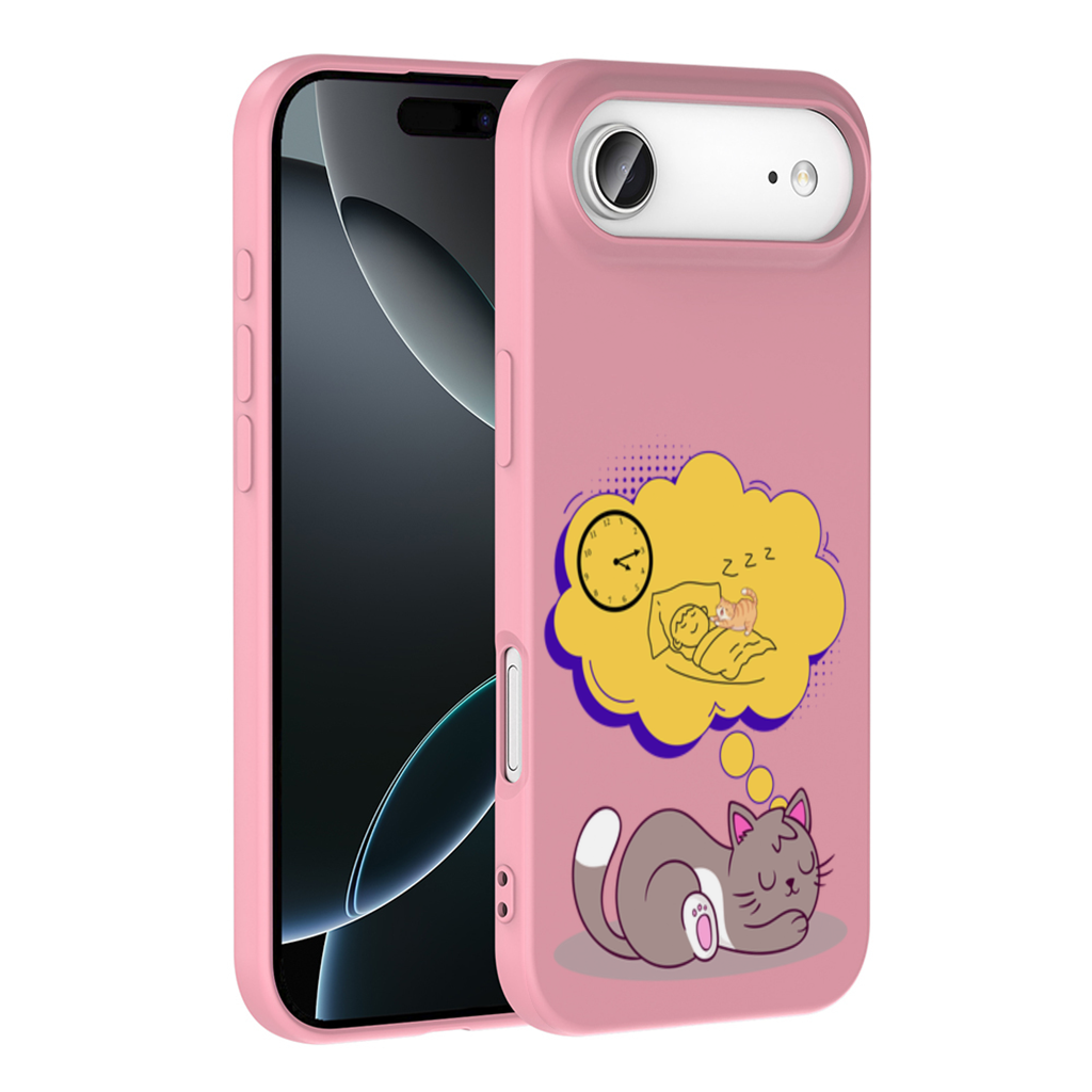 Cat Planning a 4 AM Zoomies Illustration İphone 17 Air Case
