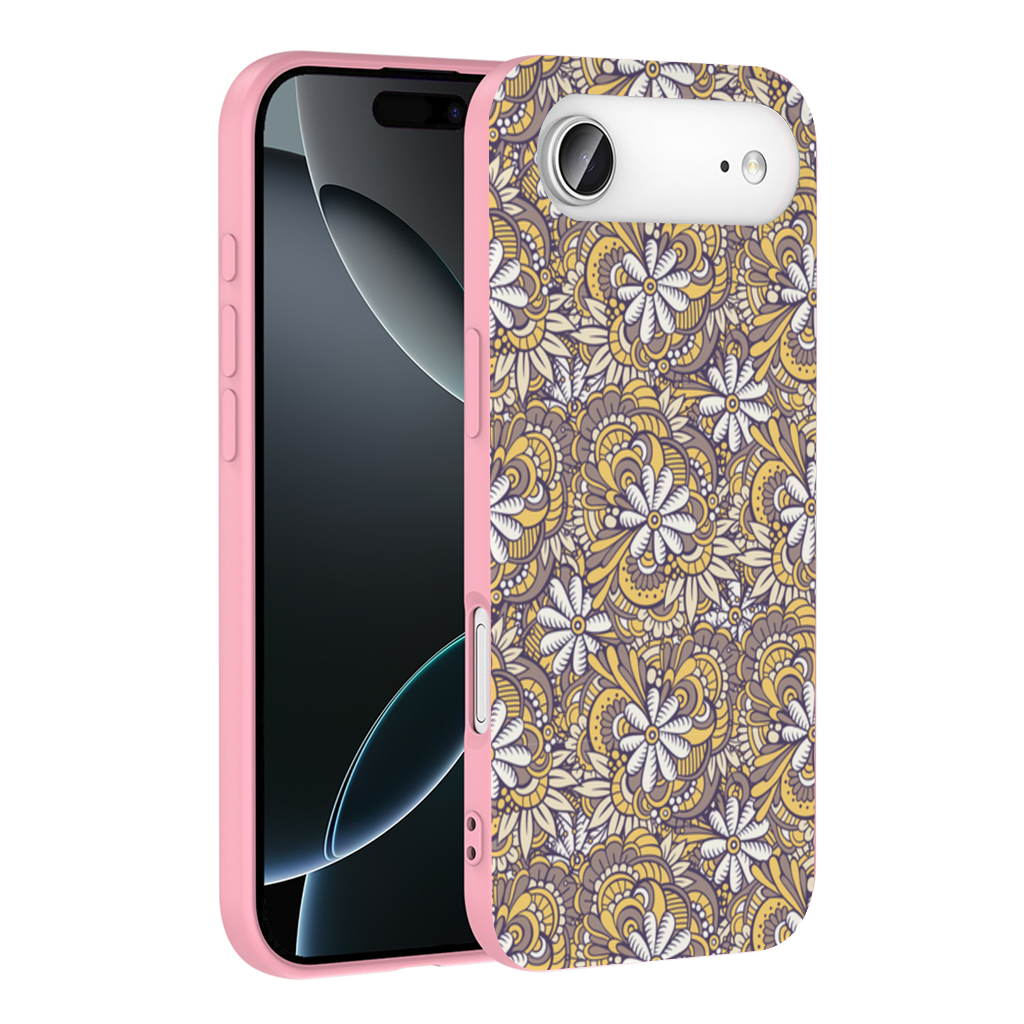 Retro Floral Doodle and Mandala Pattern İphone 17 Air Case
