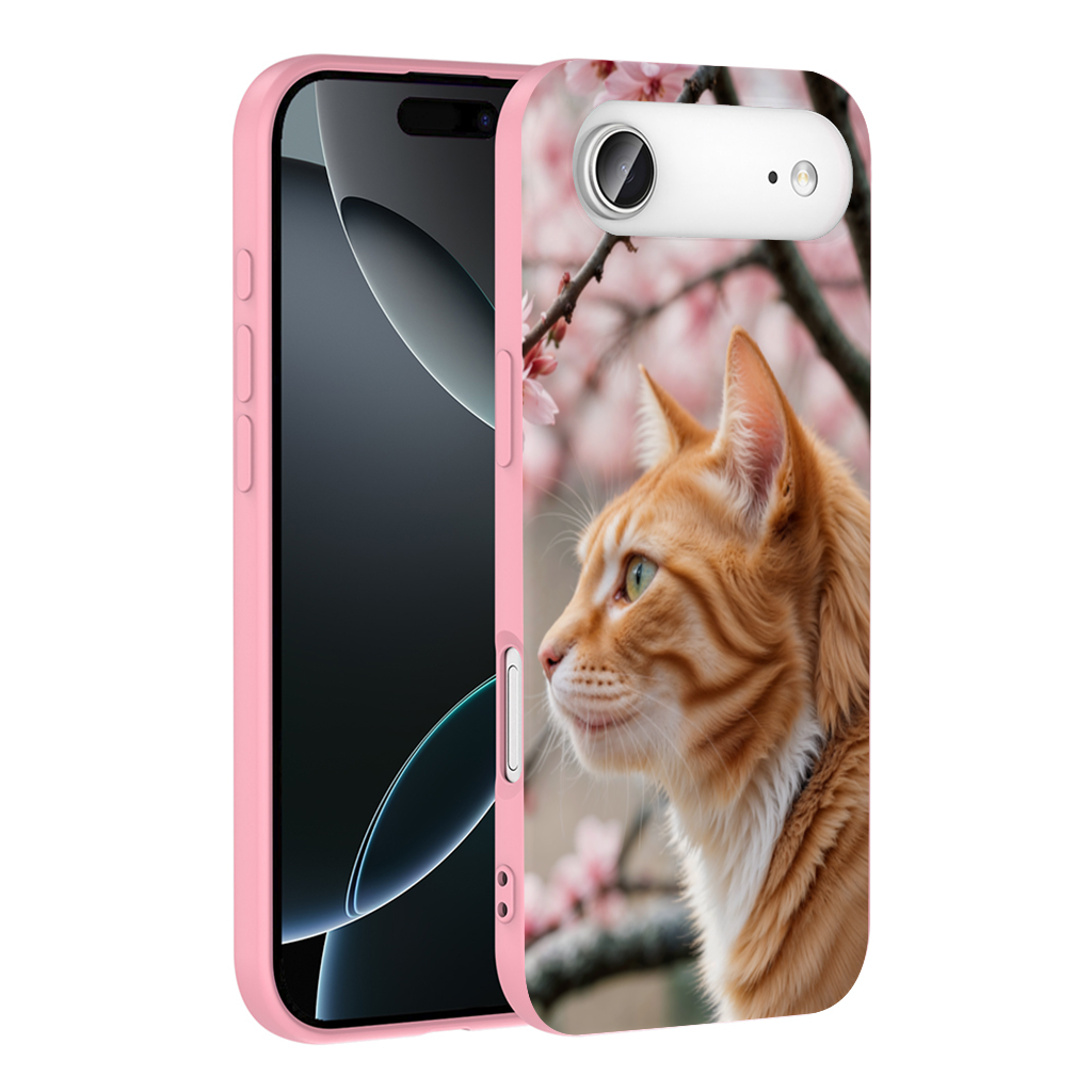 Dallar Arasında Sevimli Sarman Kedi Portresi iPhone 17 Air Kılıfı