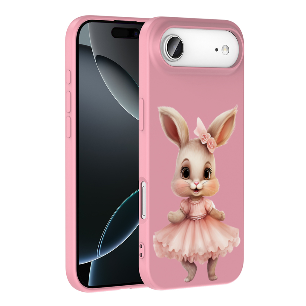 Kawaii Rabbit in Pink Ruffled Dress İphone 17 Air Case