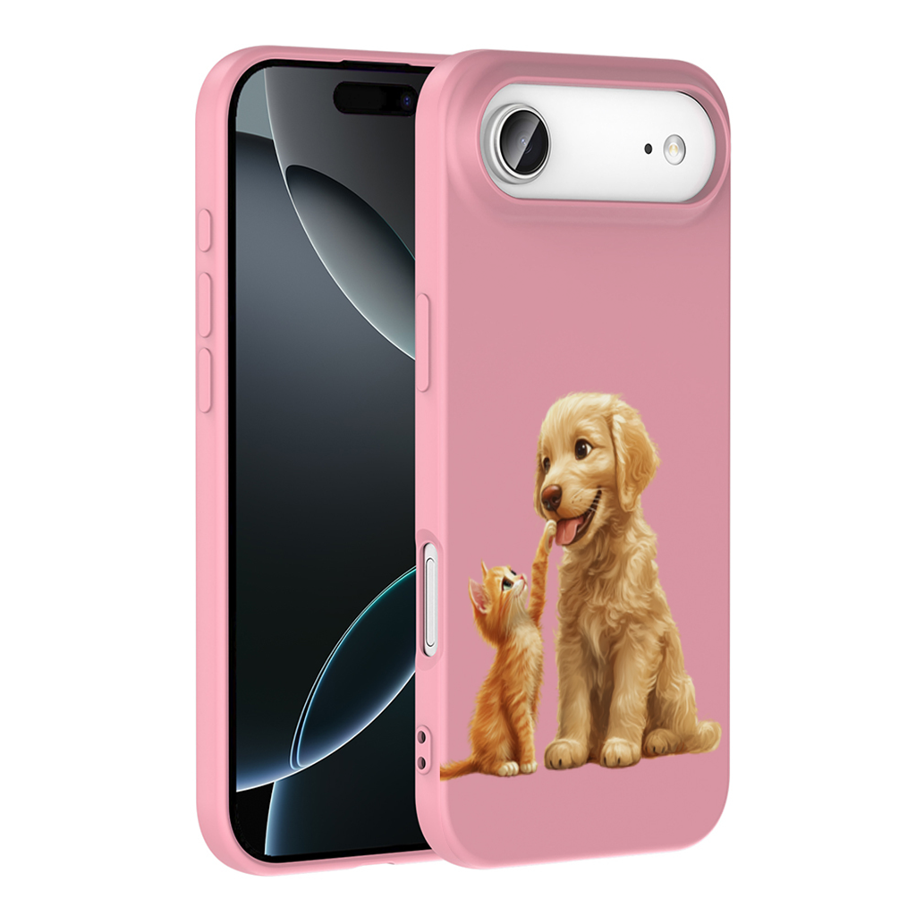 Golden Retriever and Ginger Kitten İphone 17 Air Case