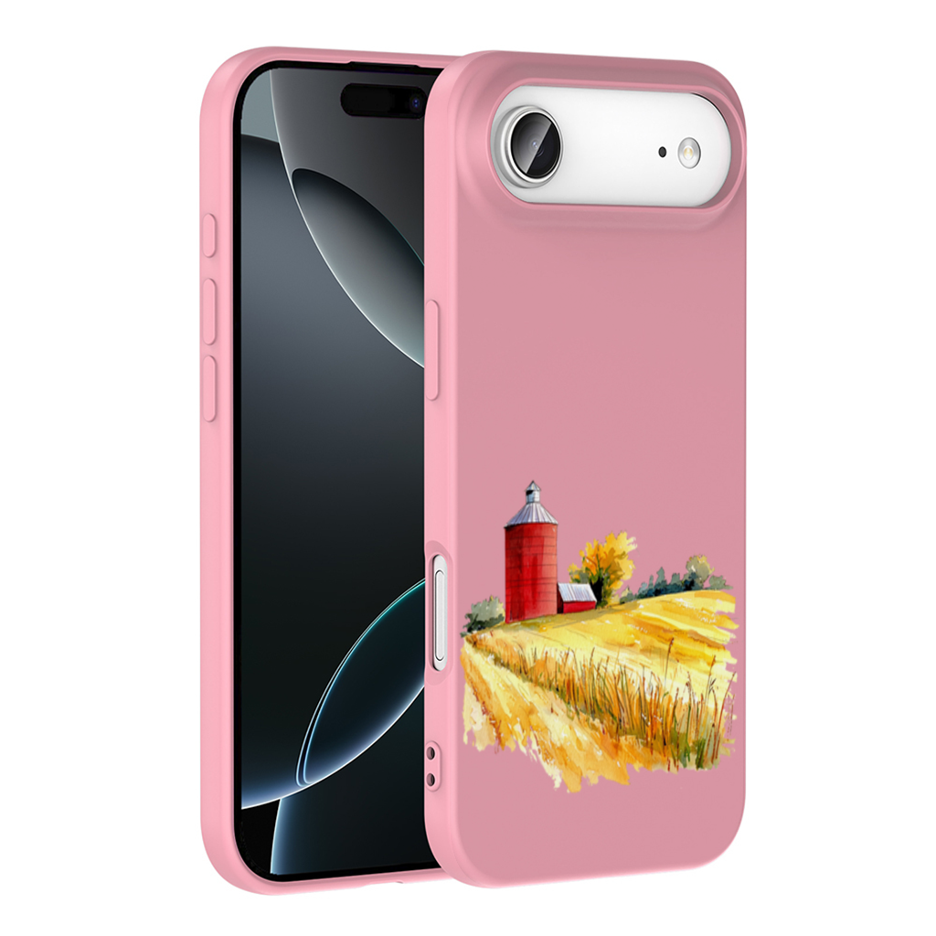 Kırmızı Silo ve Altın Buğday Tarlası iPhone 17 Air Kılıfı