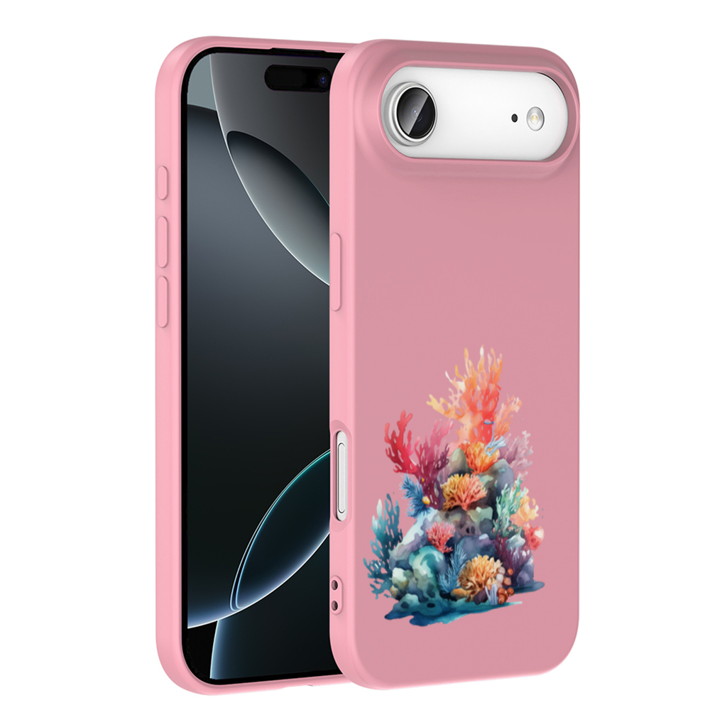 Renkli Suluboya Mercan Kayalığı iPhone 17 Air Kılıfı