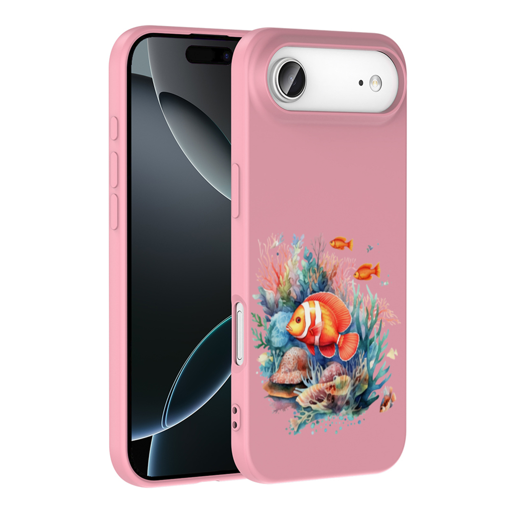 Watercolor Clownfish and Tropical Coral Reef İphone 17 Air Case
