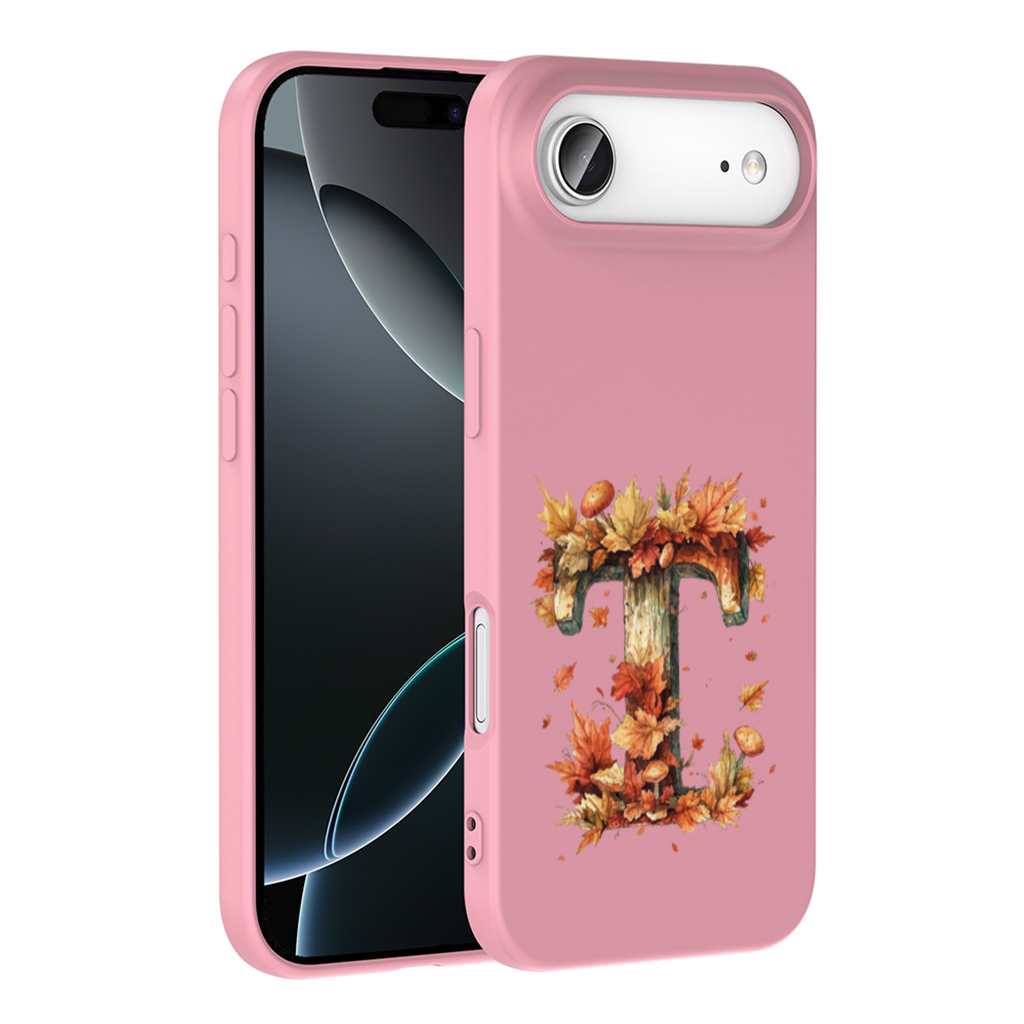 Autumn Leaf Wooden Letter T İphone 17 Air Case