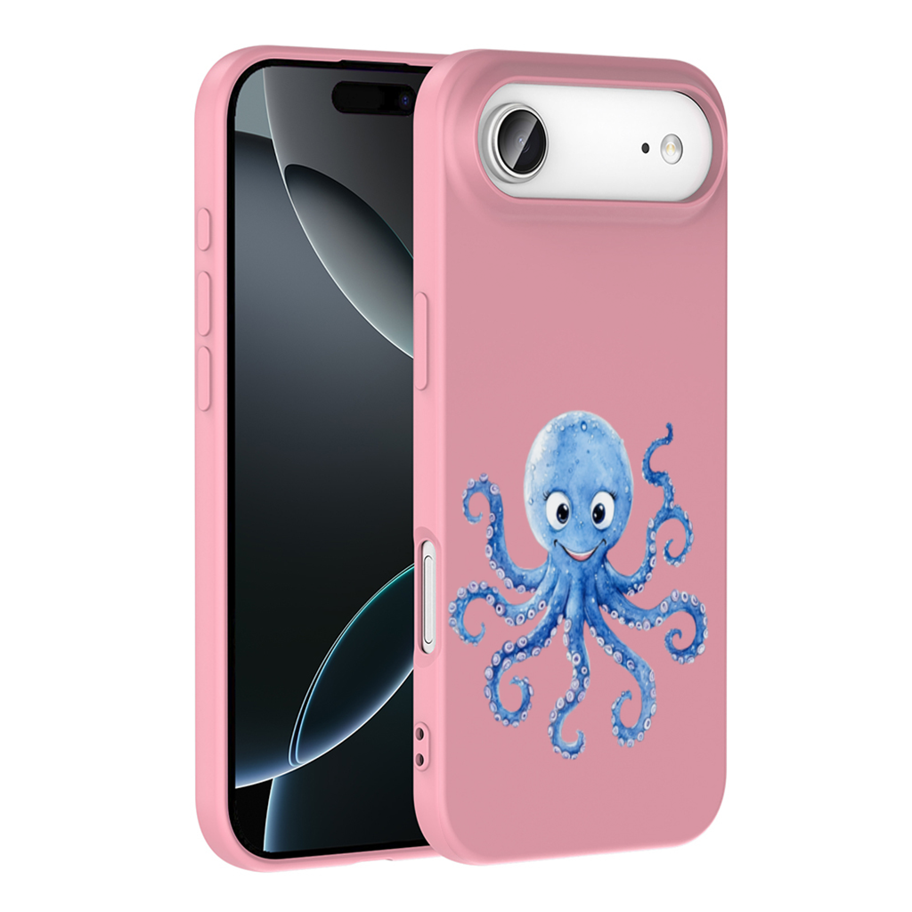Cute Blue Watercolor Octopus İphone 17 Air Case