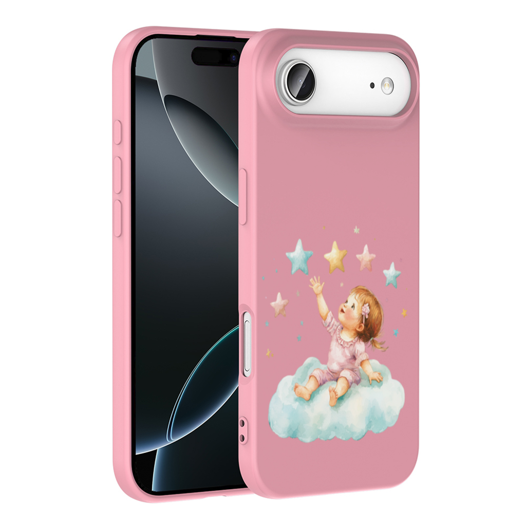 Baby Girl Reaching for Stars on a Cloud İphone 17 Air Case