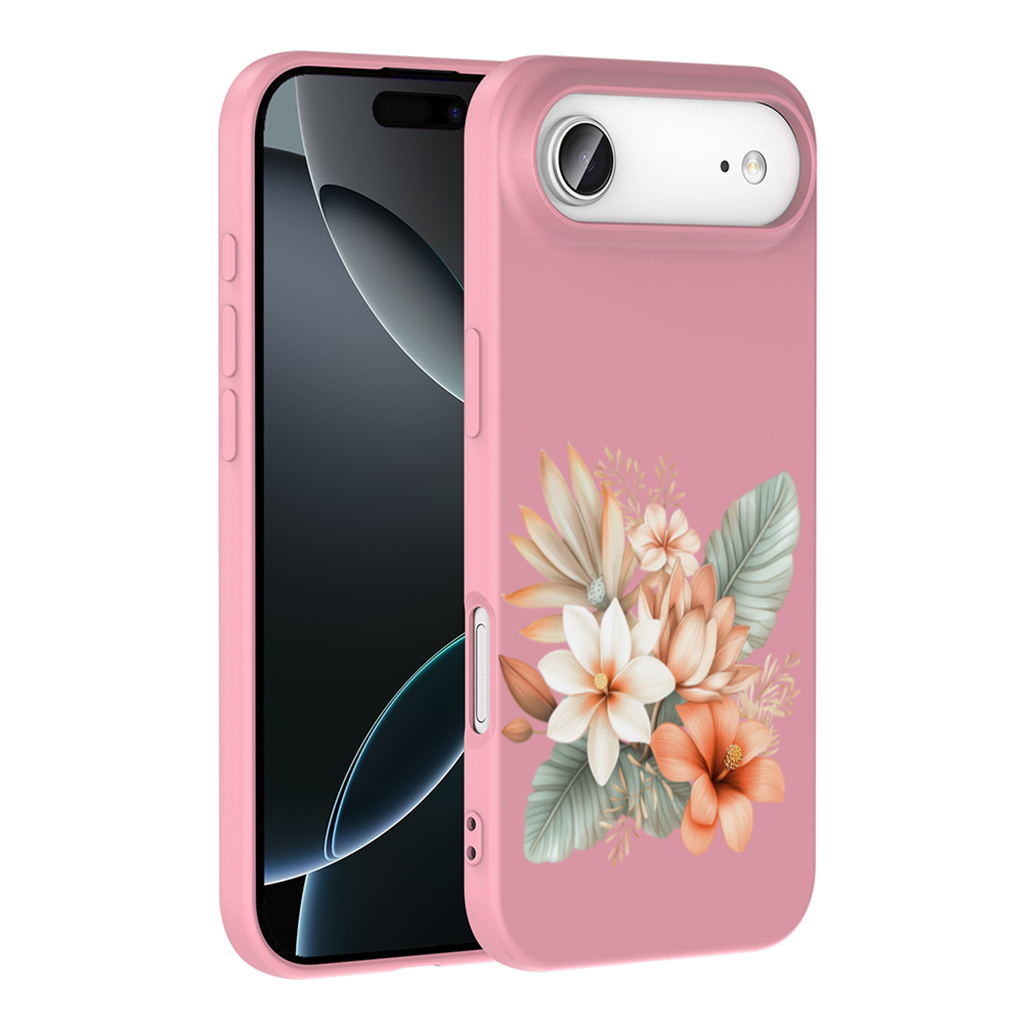 Soft Peach Tropical Floral Bouquet İphone 17 Air Case