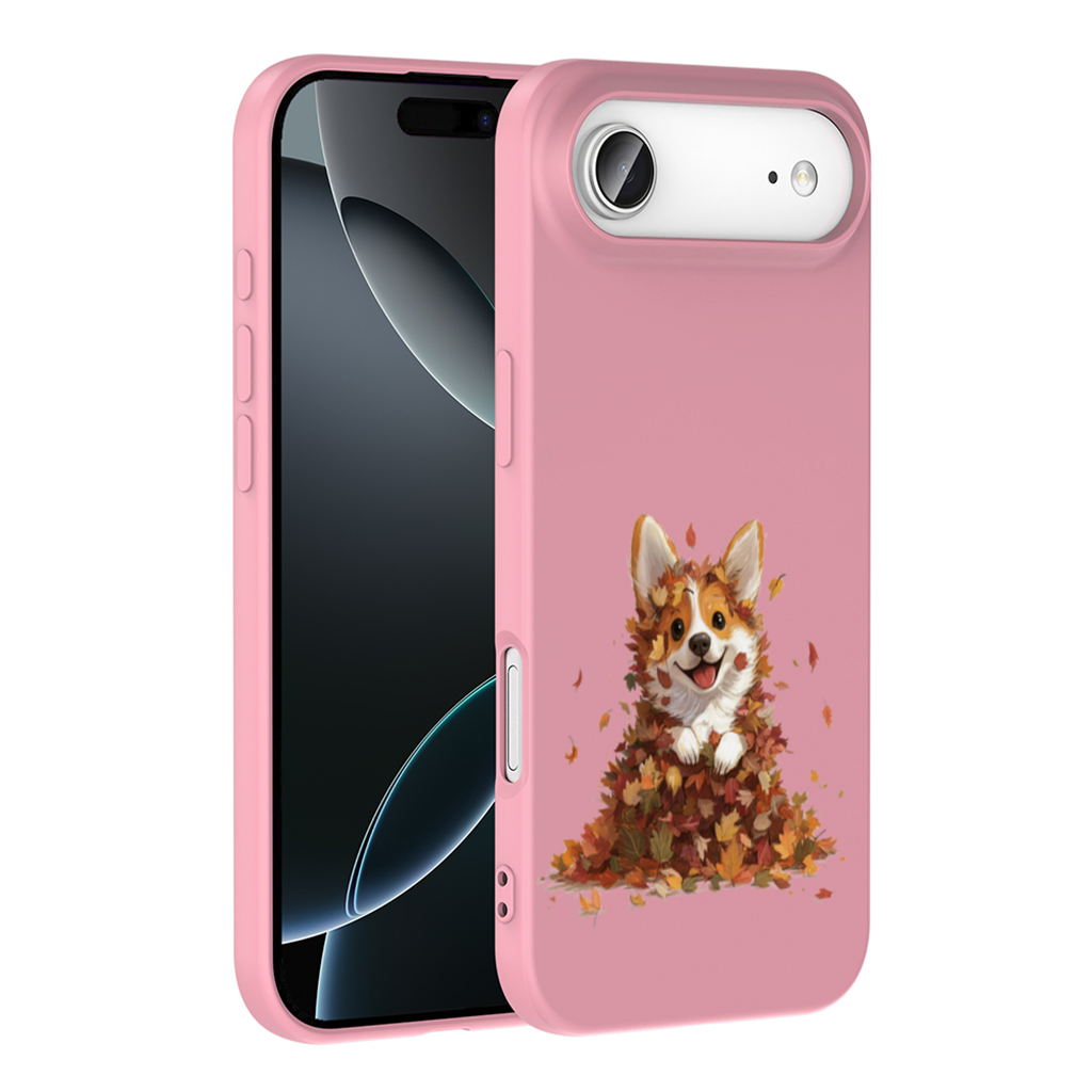 Happy Corgi Puppy in Fall Leaves İphone 17 Air Case