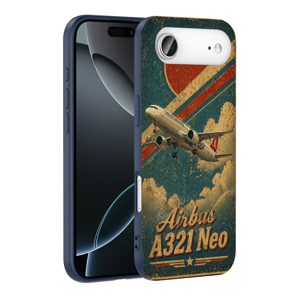 Airbus A321 Neo Türk Hava Yolları Retro iPhone 17 Air Kılıfı