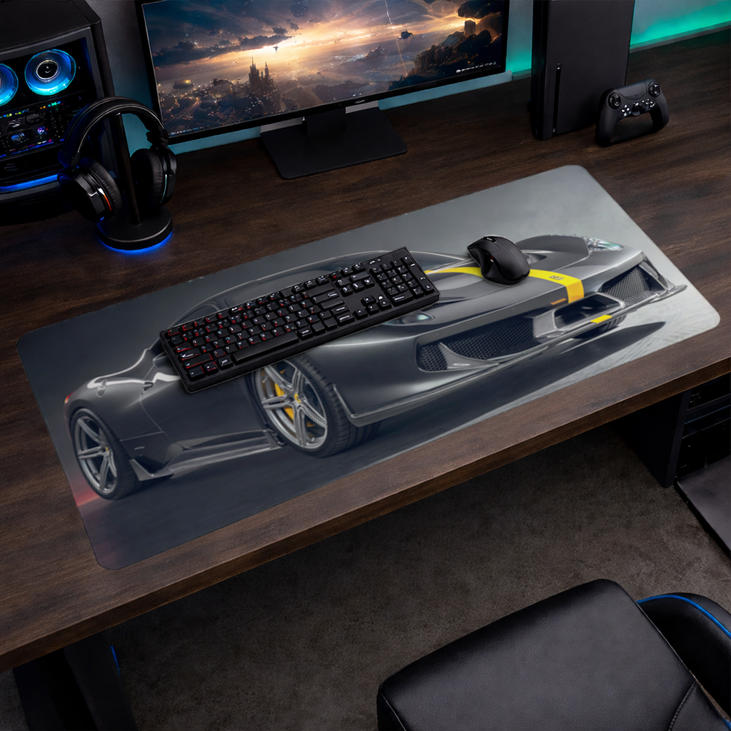 Ferrari 458 Italia Karbon Fiber Detaylı Özel Versiyon Mouse Pad