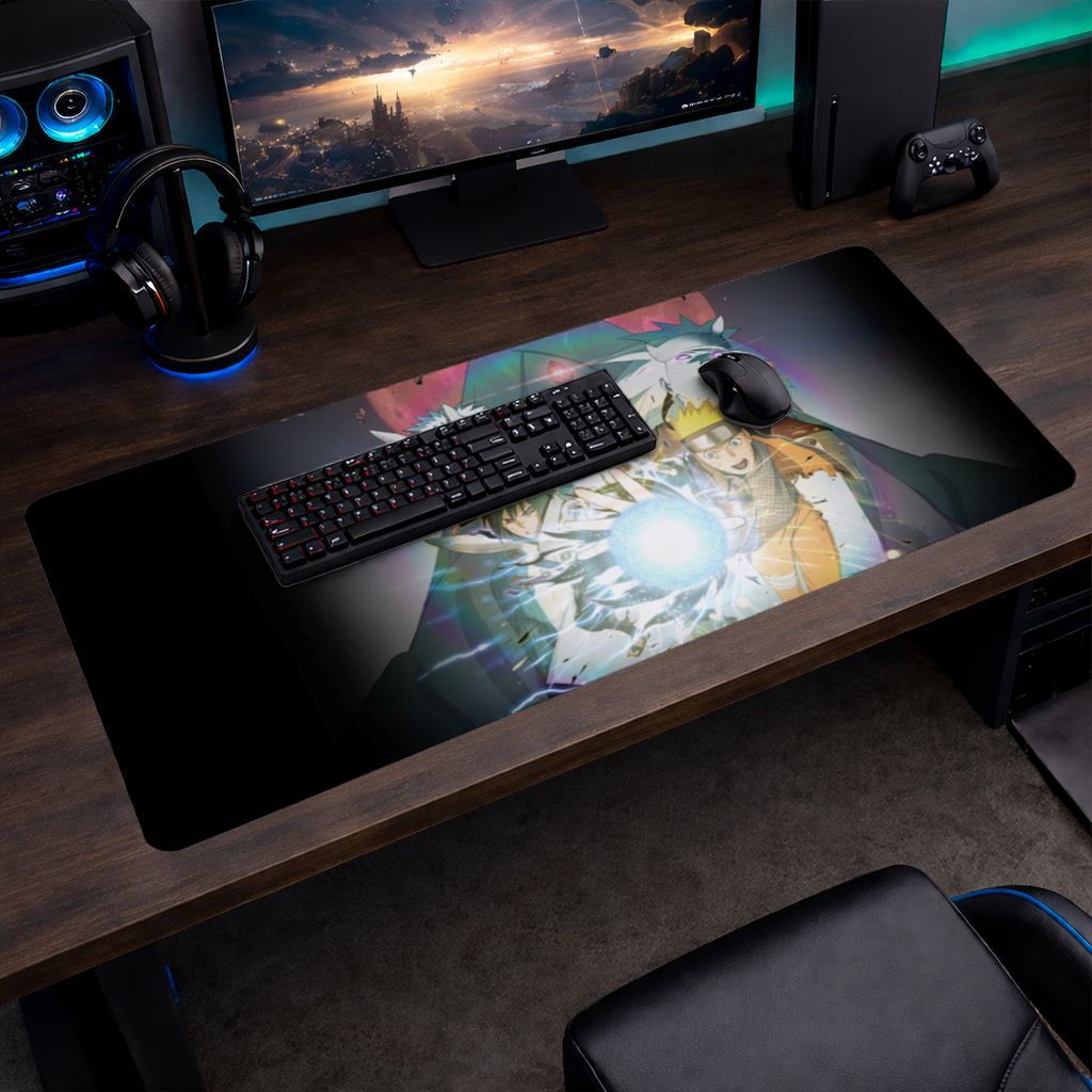 Naruto Sasuke Ultimate Rasengan Chidori Clash Mouse Pad