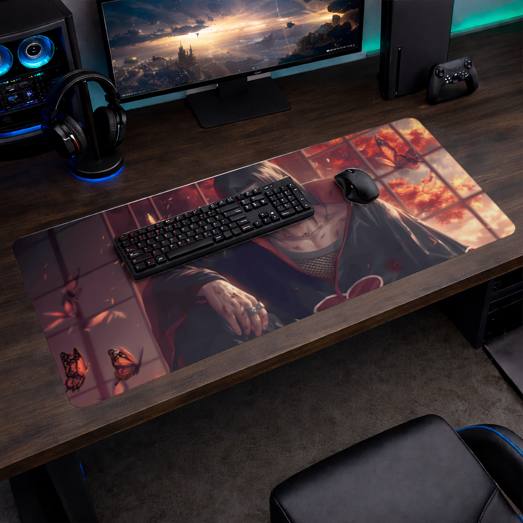Itachi Uchiha The Crimson Sunset of Sacrifice Mouse Pad