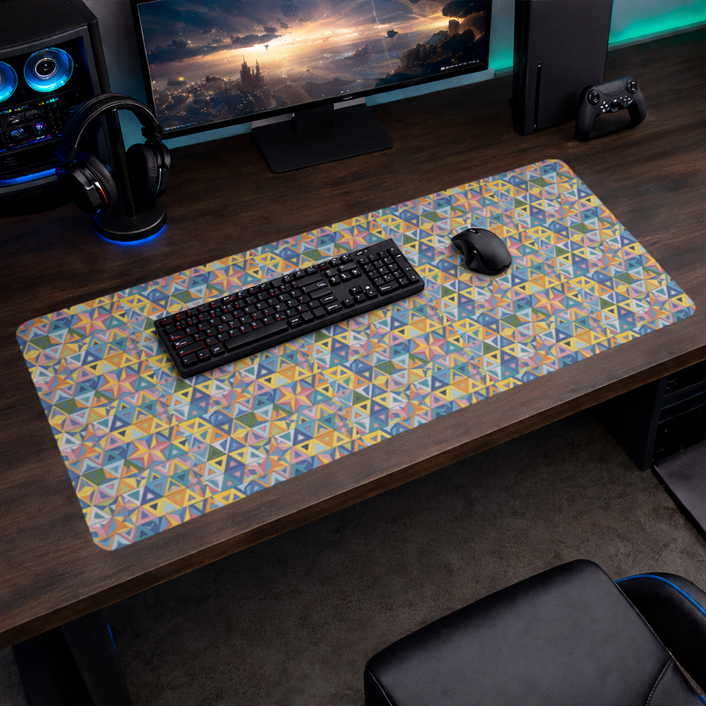 Rainbow triangle pattern Mouse Pad