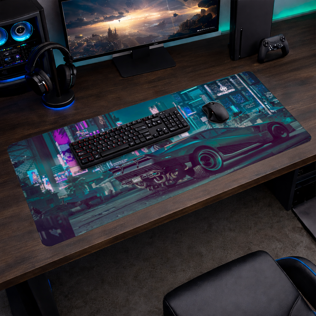 Cyberpunk Temalı Kişiselleştirilebilir Gaming Tasarım Ürün Mouse Pad